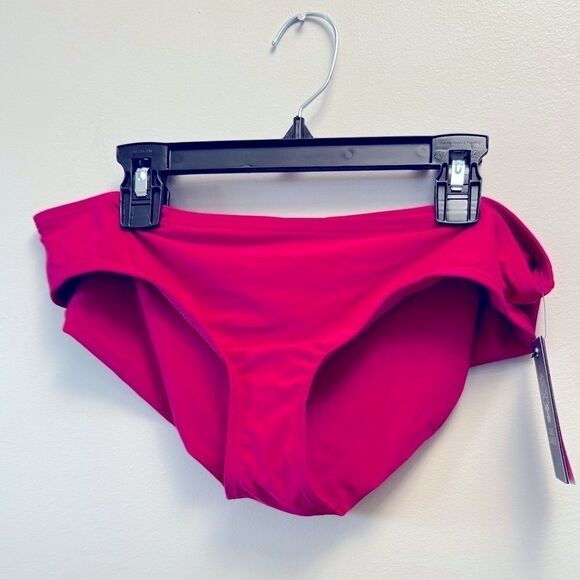 Vince Camuto Shirred Smooth Fit Cheeky Bikini Bottom raspberry Shades, swimwear - Picture 5 of 8